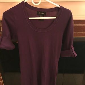 Sweater dress purple
